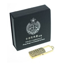 Crystal case USB stick with necklace - HK Correctional Services